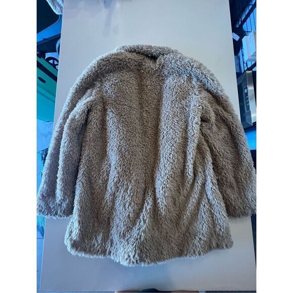 Kenneth Cole Faux Fur Beige Jacket S (A) - Picture 8 of 14